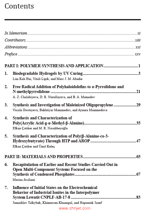 《Advanced Polymer Structures：Chemistry for Engineering Applications》