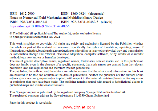 《New Results in Numerical and Experimental Fluid Mechanics XIV：Contributions to the 23rd STAB/DGLR ...