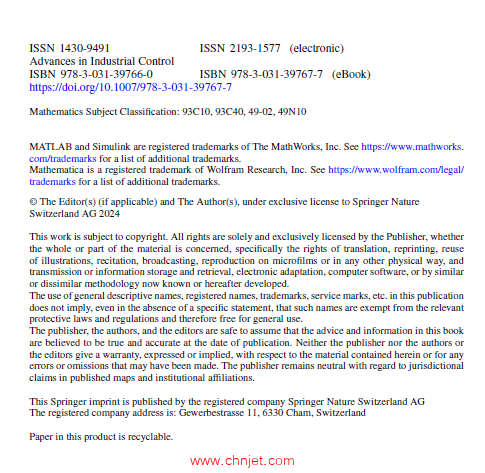 《Control of Autonomous Aerial Vehicles：Advances in Autopilot Design for Civilian UAVs》