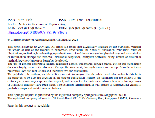 《Proceedings of the 6th China Aeronautical Science and Technology Conference：Volume III》