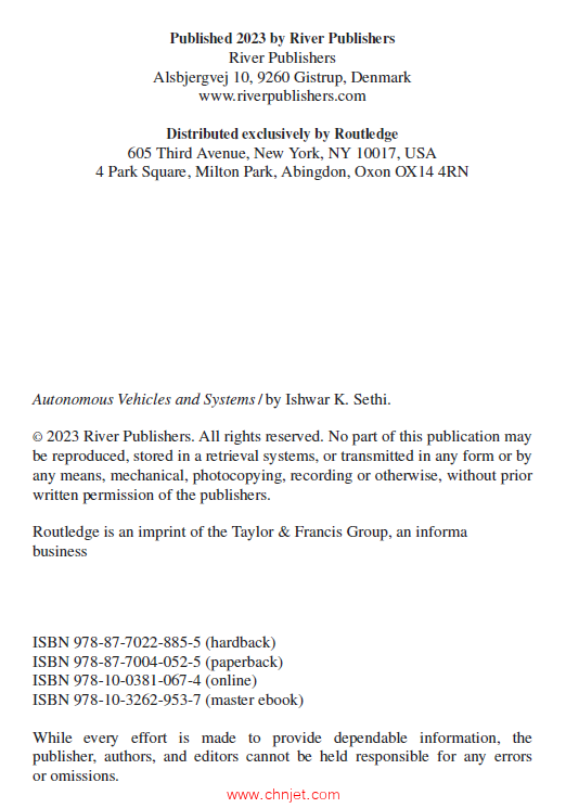 《Autonomous Vehicles and Systems：A Technological and Societal Perspective》