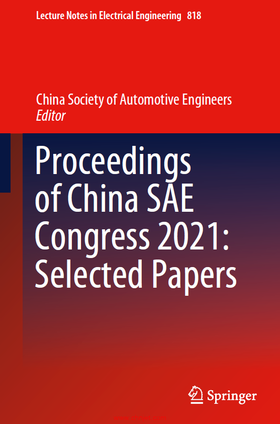 《Proceedings of China SAE Congress 2021:Selected Papers》