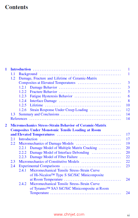 《Micromechanics of Ceramic-Matrix Composites at Elevated Temperatures》