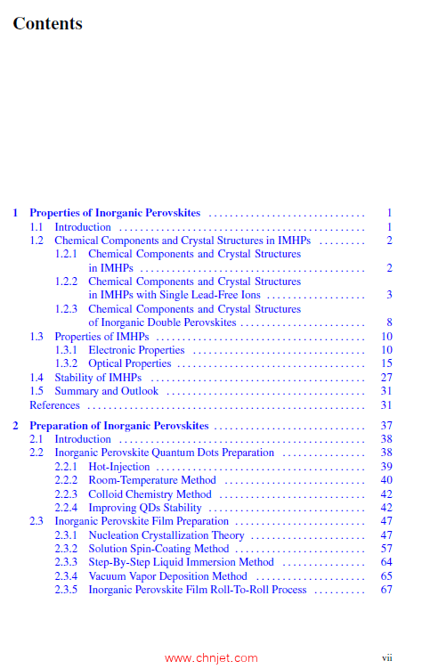 《Inorganic Perovskite Materials and Devices》