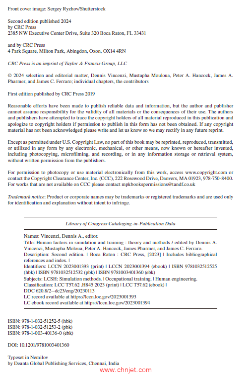 《Human Factors in Simulation and Training：Theory and Methods》第二版