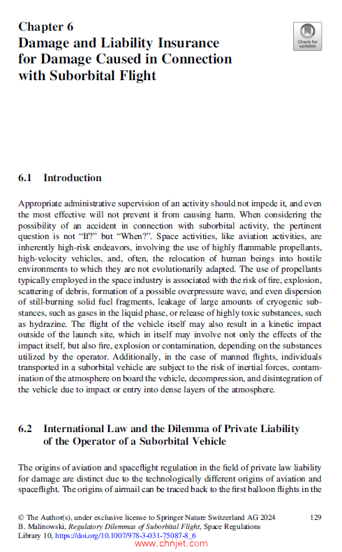 《Regulatory Dilemmas of SuborbitalFlight》