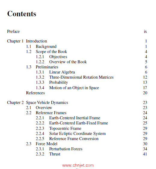 《Navigation and Tracking in Space：Analysis and Algorithms》