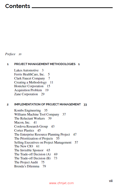 《Project: Management Case Studies》第七版