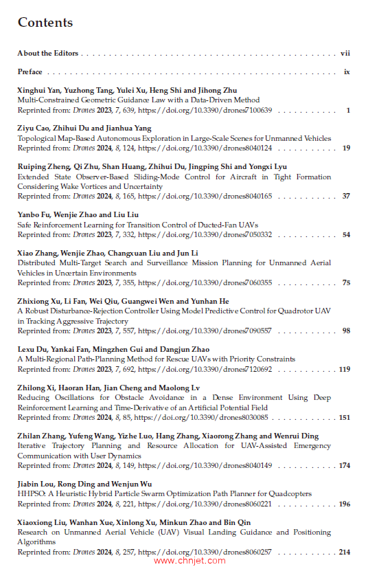 《Path Planning, Trajectory Tracking and Guidance for UAVs》