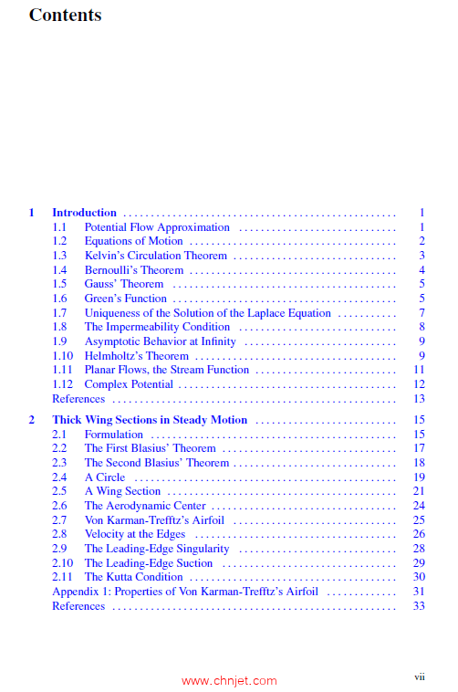 《Wing Theory—Incompressible Fluids》