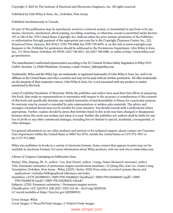 《Parameter Estimation of Permanent Magnet Synchronous Machines》