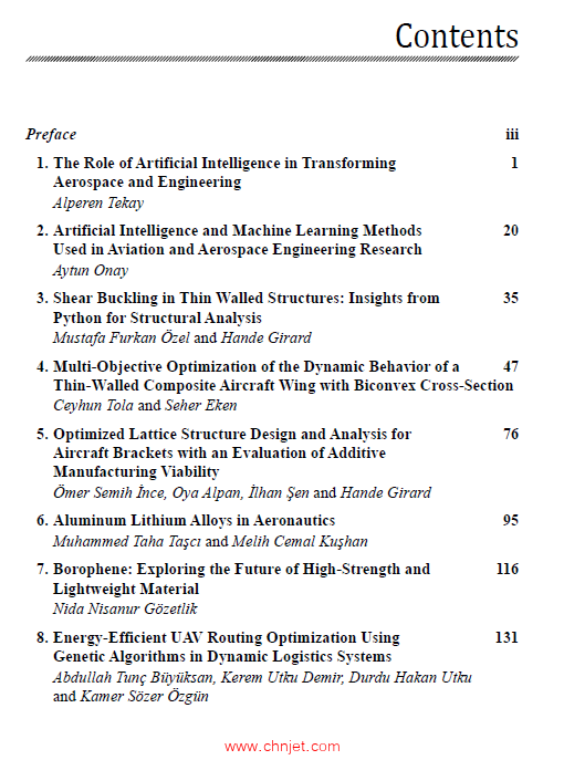 《Advances in Aerospace Engineering：Artificial Intelligence, Structures, Materials, and Optimizatio ...