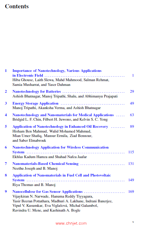 《Nanotechnology for Electronic Applications》