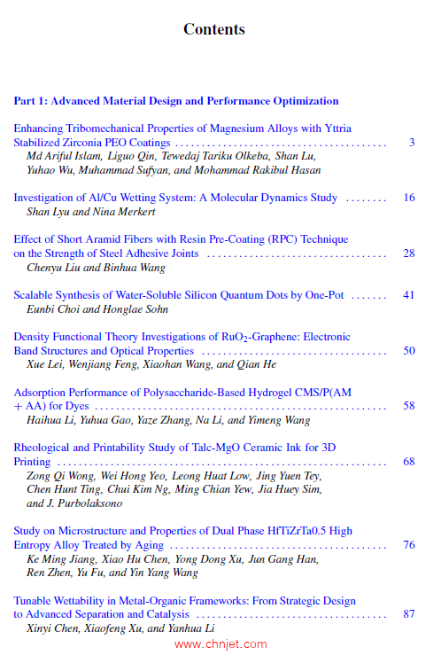 《Proceedings of 14th Global Conference on Materials Science and Engineering》