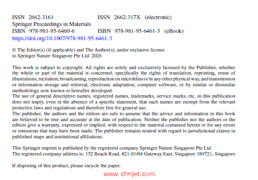 《Proceedings of 14th Global Conference on Materials Science and Engineering》