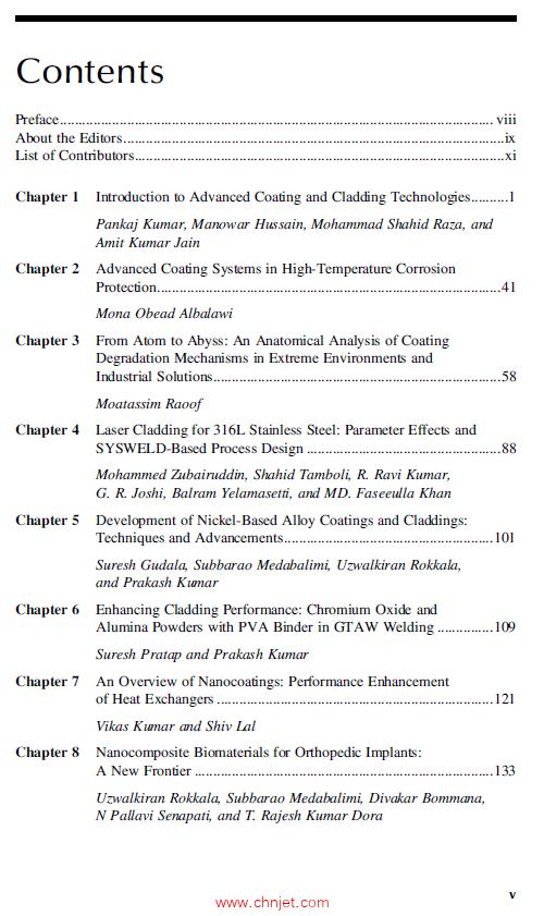 《Advanced Coating and Cladding Technologies》