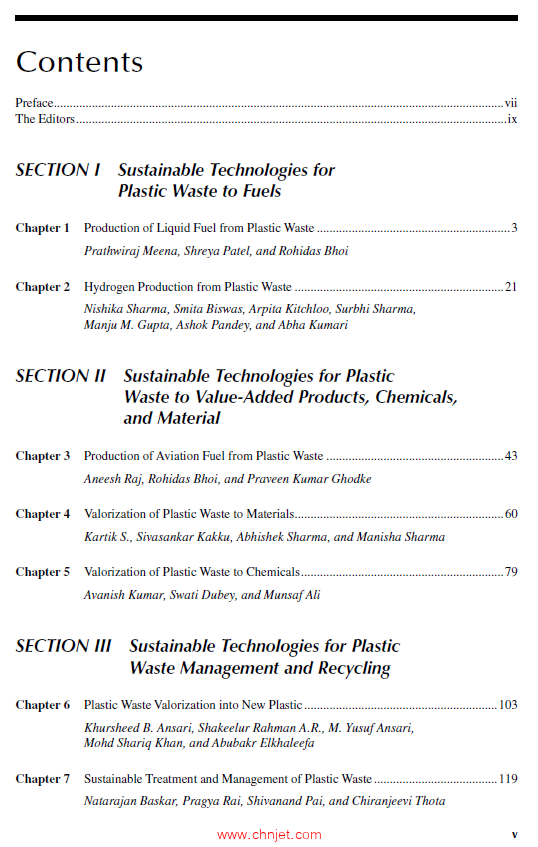 《Sustainable Technologies for Value Addition and Management of Plastic Waste》