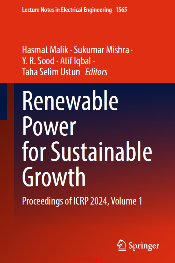 《Renewable Power for Sustainable Growth：Proceedings of ICRP 2024, Volume 1》
