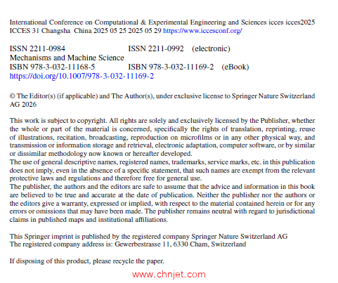 《Computational and Experimental Simulations in Engineering：Proceedings of ICCES 2025, Volume3》