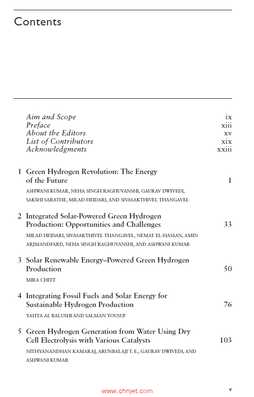 《Green Hydrogen Production：Storage, Transportation and Applications》