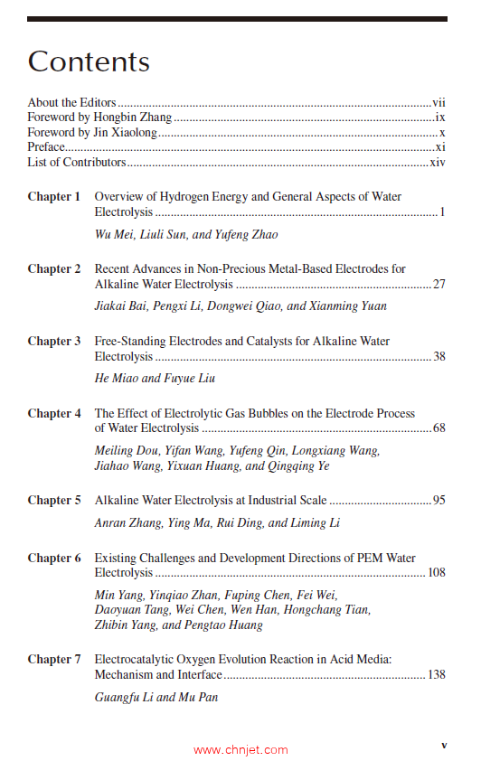 《Green Hydrogen Production by Water Electrolysis》