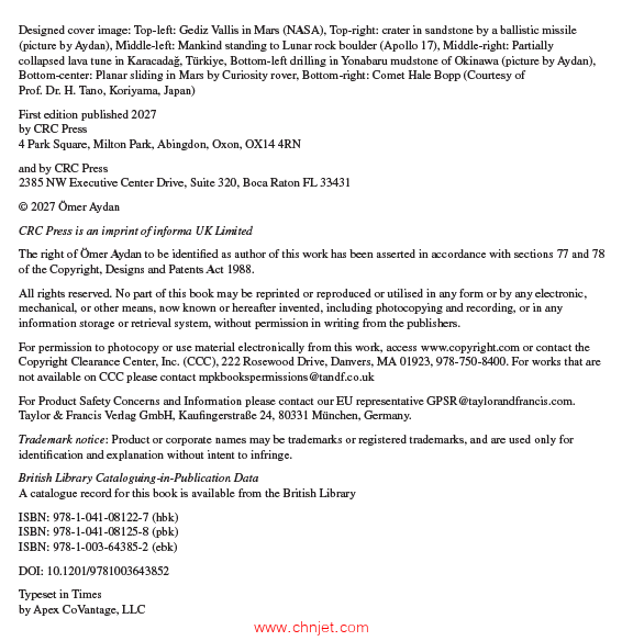 《Planetary Rock Mechanics and Rock Engineering with Emphasis on Mars》