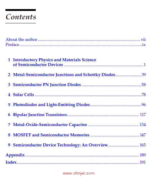 《Introduction to Semiconductor Devices for Engineering Students》