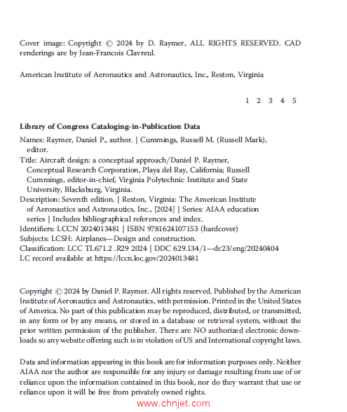 《Aircraft Design:A Conceptual approach》第七版