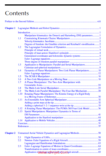 《Nonlinear Control of Robots and Unmanned Aerial Vehicles: An Integrated Approach》第二版